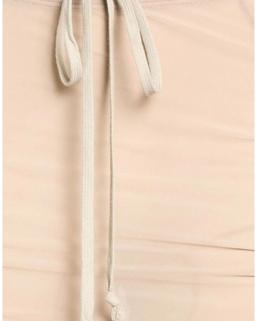 Rick Owens Natural Solid Color Shorts