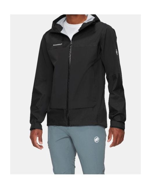 Mammut Black Ducan Guide Hs Hooded Jacket for men