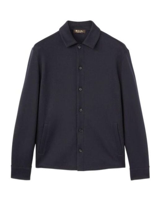Loro Piana Blue Whitney Overshirt for men