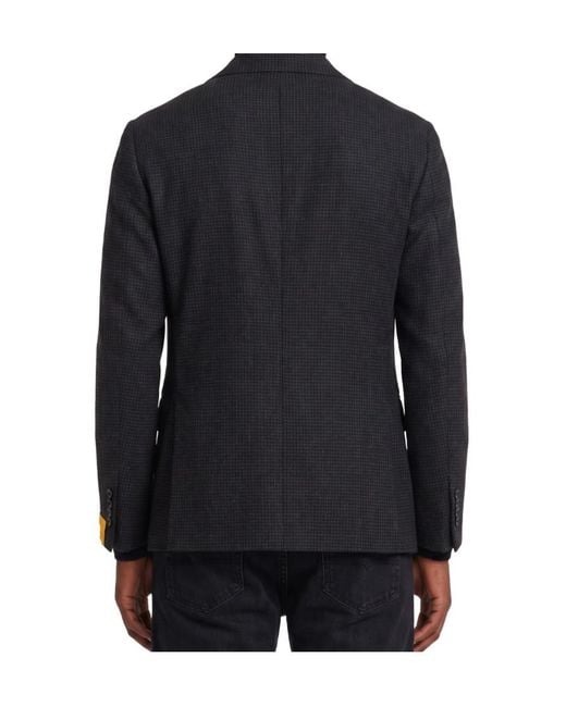 Tagliatore Black Long-Sleeve Blazer for men