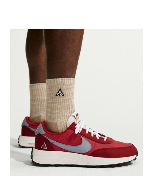 Nike Red Acg Ldv Lace-Up Sneakers for men