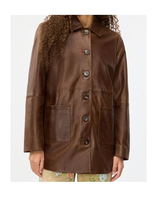 iBlues Brown Leather Jacket