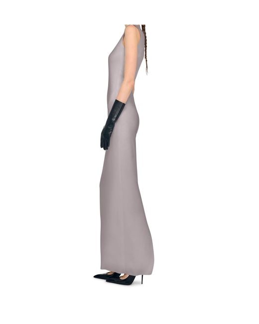 Norma Kamali Gray Sleeveless Long Dress