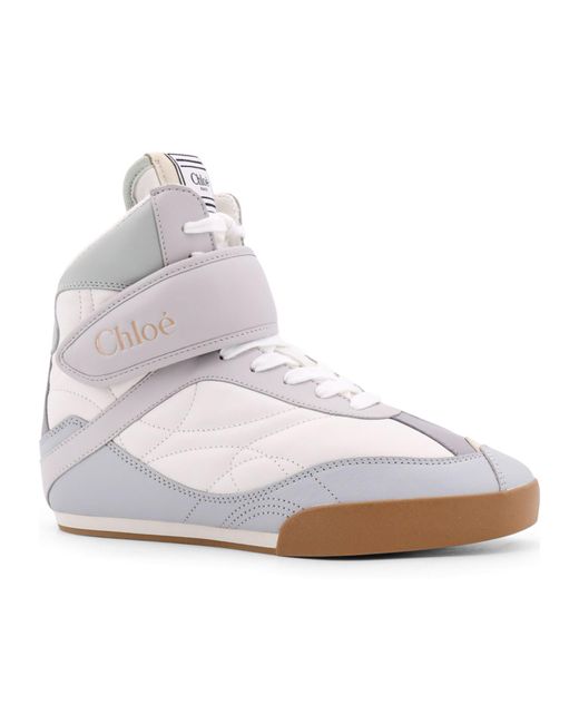 Chloé Gray Chloé Kick High-Top Sneakers