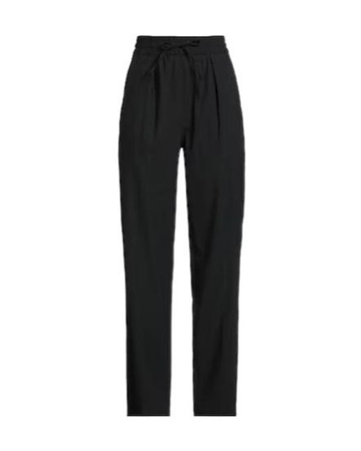 Isabel Marant Black Plaid Tapered Dress Pants