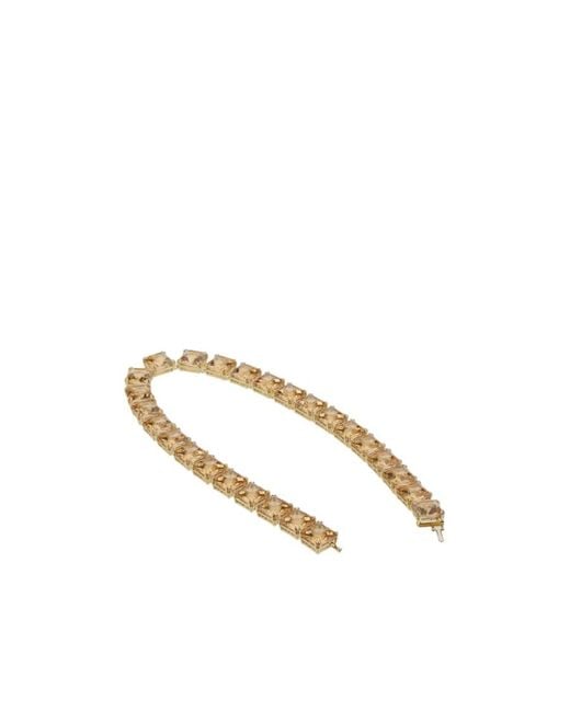 Swarovski Metallic Millenia Square Cut Embellished Necklace
