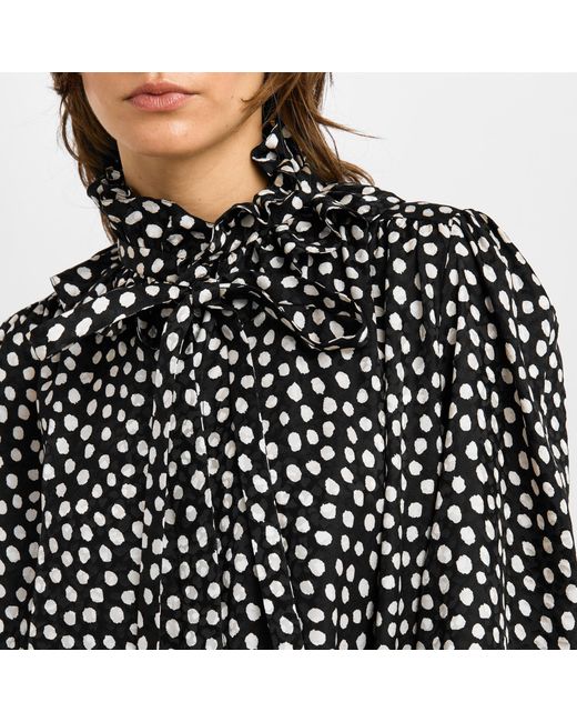 Chloé Black Polka Blouse Ld62