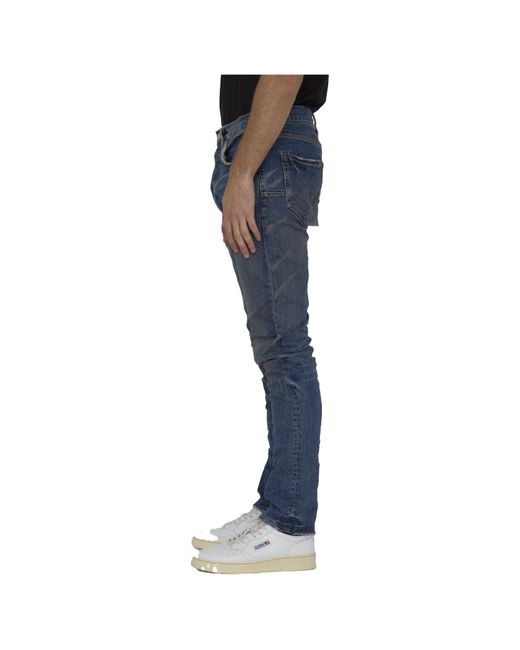 Purple Brand Blue Washed Skinny Jeans for men