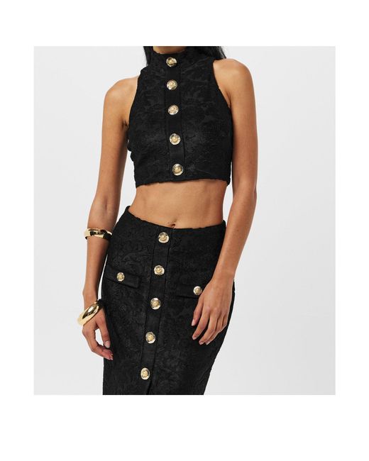 Balmain Black Zippered Vest