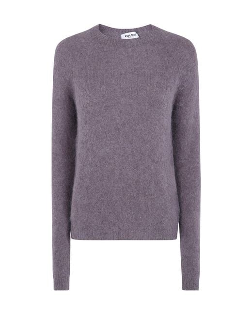 Baserange Purple Round-Neck Sweater