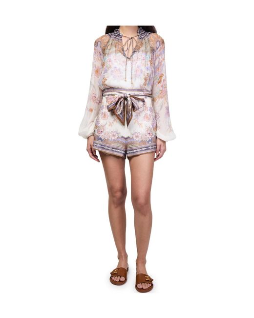 Zimmermann White Luna Billow Blouse