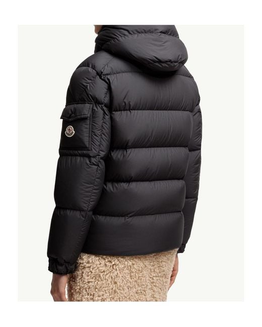 Moncler Black Maya 70 Hooded Short Down Jacket