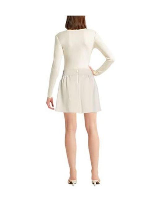 Max Mara Natural Solid A-Line Skirt