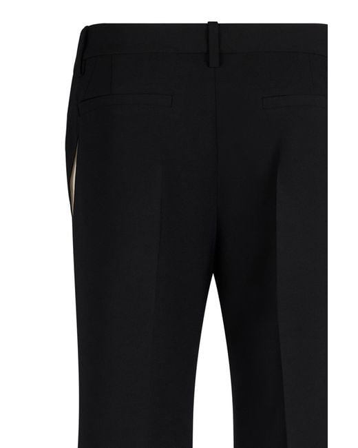 DSquared² Black Cut-Out Detailed Flared Trousers