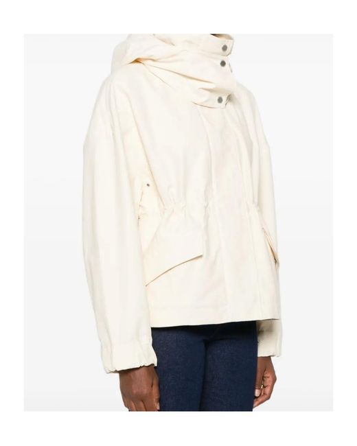 Canada Goose Natural Turtleneck Parka Coat