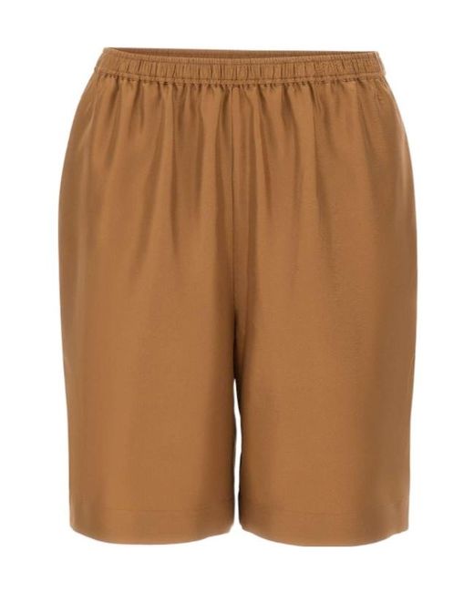 Loulou de Saison Brown Zinia Lds Twill Bermuda Shorts