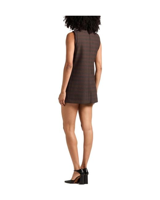 MM6 by Maison Margiela Brown Short Dresses