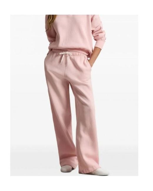 Polo Ralph Lauren Pink Logo Embroidered Drawstring Pants