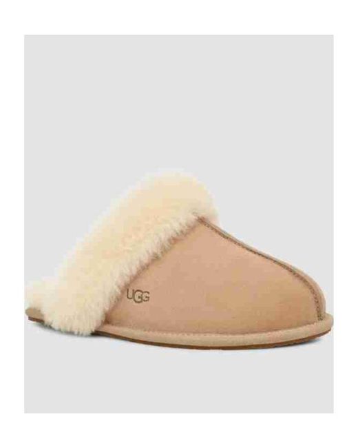 Ugg Natural Scuffette Ii Wool-Lined Slippers