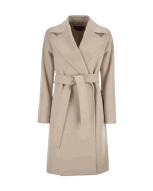 Max Mara Natural Studio Dravenna Belted Coat