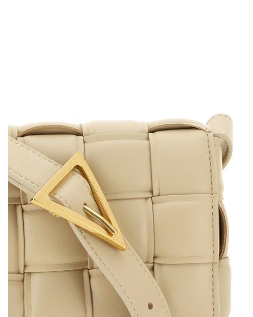 Bottega Veneta Natural Padded Cassette Crossbody Bag