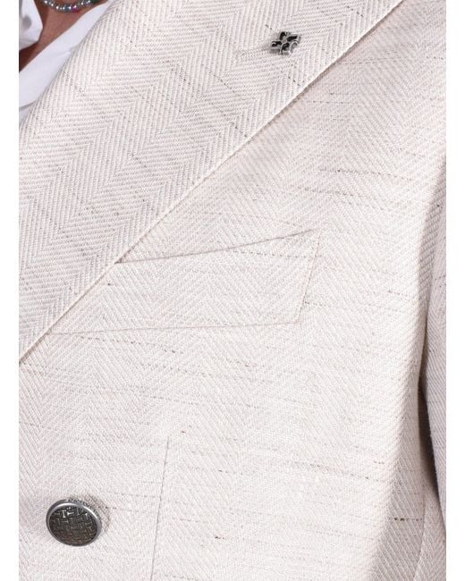 Tagliatore Red Double-Breasted Blazer for men
