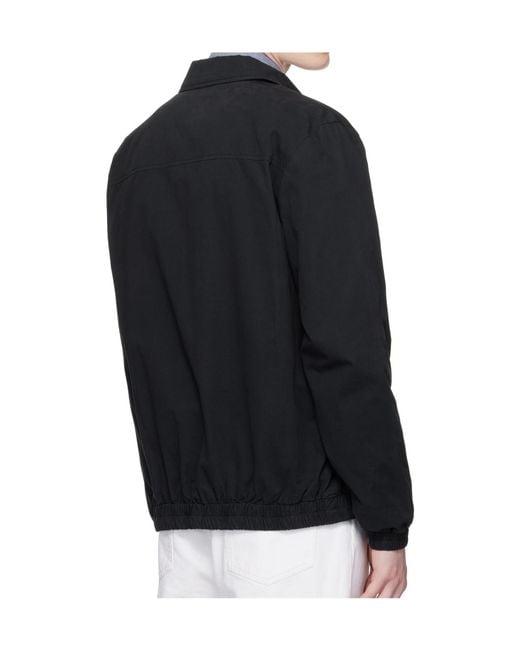 A.P.C. Black Lapel Long-Sleeved Casual Jacket for men