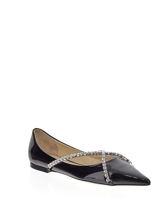 Jimmy Choo Brown Pointed Flat Shoes
