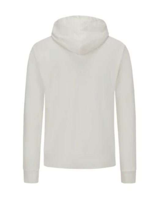 Polo Ralph Lauren White Big Pony Loopback Fleece Hoodie for men