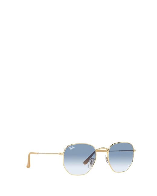 Ray-Ban Blue Hexagonal Frame Sunglasses