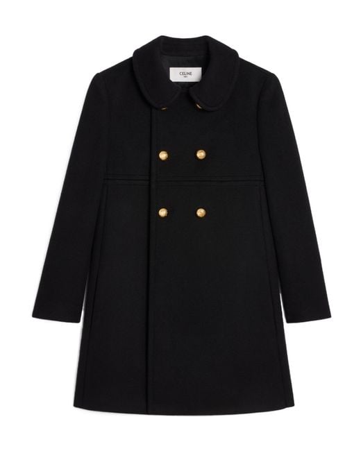 Céline Black Victorine Coat