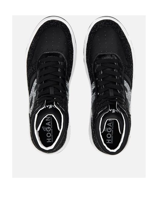 Hogan Black H630 High-Top Sneakers