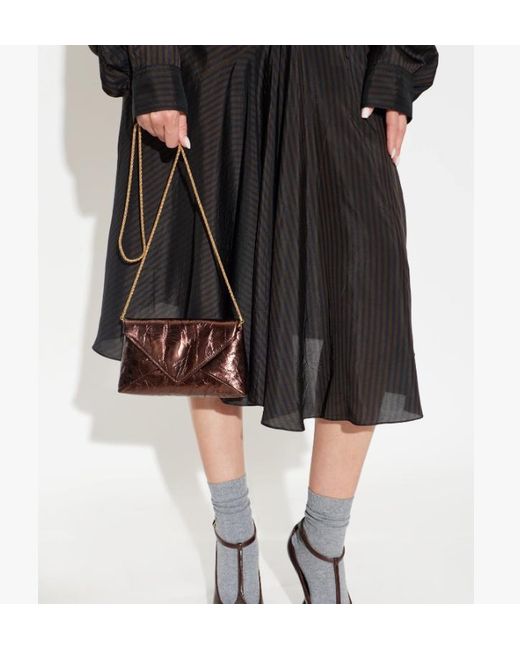 Dries Van Noten Brown Chain Shoulder Bag