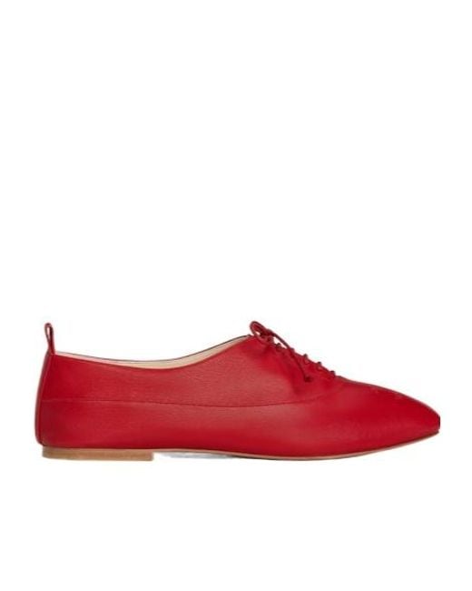 Céline Red Lise Perforated Triomphe Richelieu