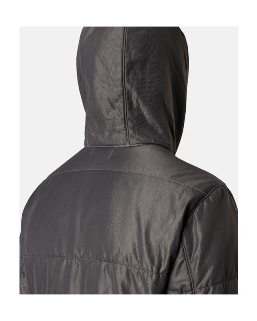 Stone Island Gray Double-Sided Quilted Hooded Drop Resistance Jacket for men