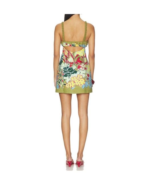 ALÉMAIS Green Solstice Mini Dress