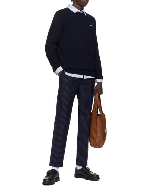 A.P.C. Brown Ninon Small Top Handle Bag for men