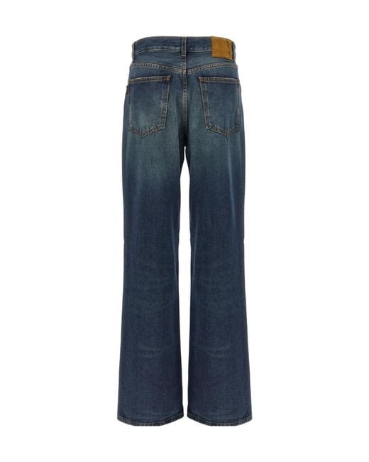 Haikure Blue Korea Straight-Leg Jeans