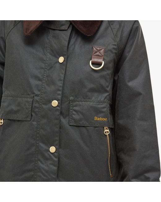 Barbour Black Catton Wax-Coated Jacket