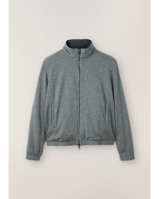 Loro Piana Blue Windmate Reversible Bomber Jacket for men