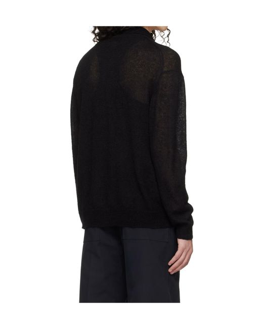 Studio Nicholson Black Knitted Cardigan for men