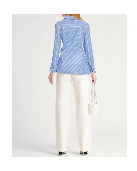 Jacquemus Blue Striped Shirts