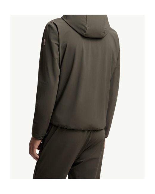 Moncler Green Grenoble Zip-Up Hooded Jacket for men