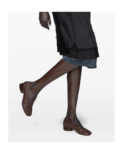 Maison Margiela Brown Tabi Toe Heeled Shoes