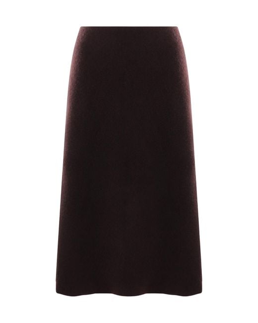 The Row Black Ivaanka A-Line Skirt