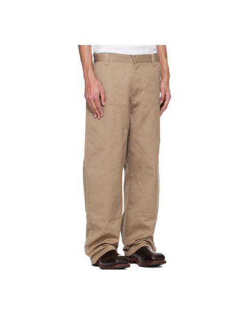 Carhartt Natural Brady Double Knee Chino Pants for men