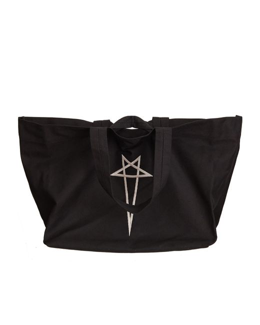 Rick Owens Black Double Handle Tote Bag for men