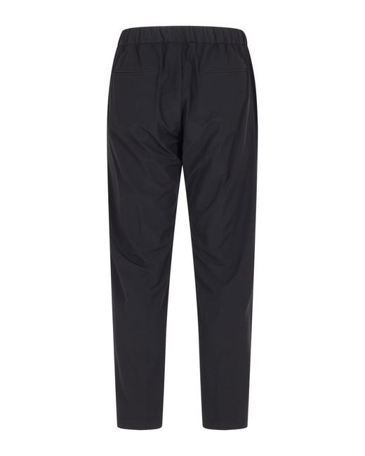 Herno Blue Pleat-Detail Tailored Trousers for men
