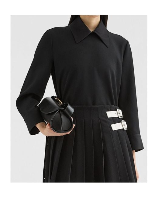 Jil Sander Black Three-Quarter Sleeved Coat