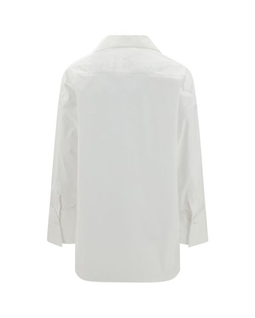 DARKPARK White Oversized Button-Up Top